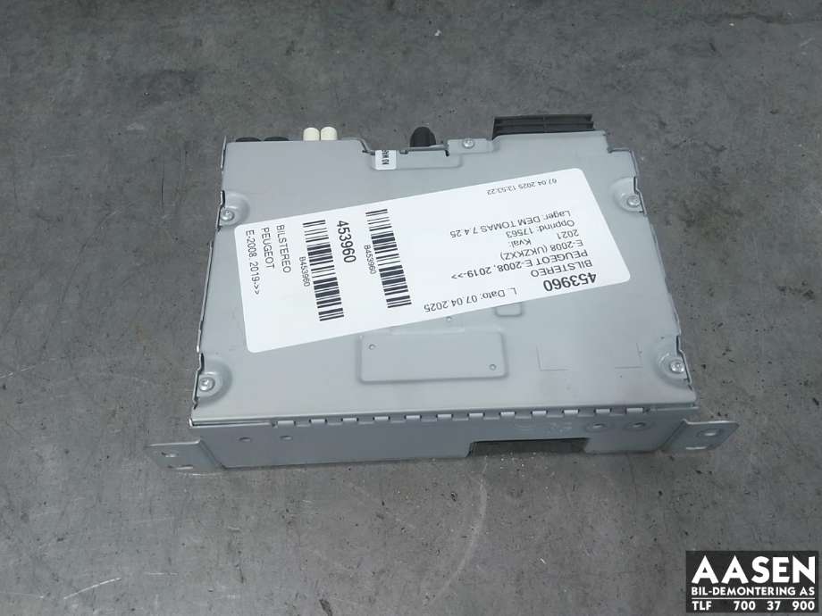 Bilstereo til Peugeot e-2008, 2019-->>  