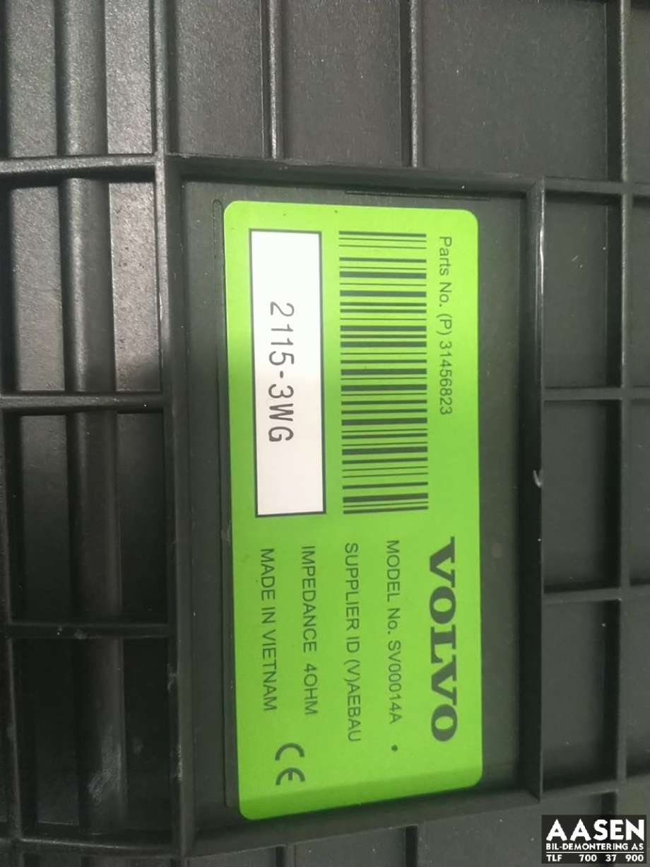 Bilstereo sub-woofer til Volvo V60 / V60 CC 2018-->> (Type II) (31456823|)