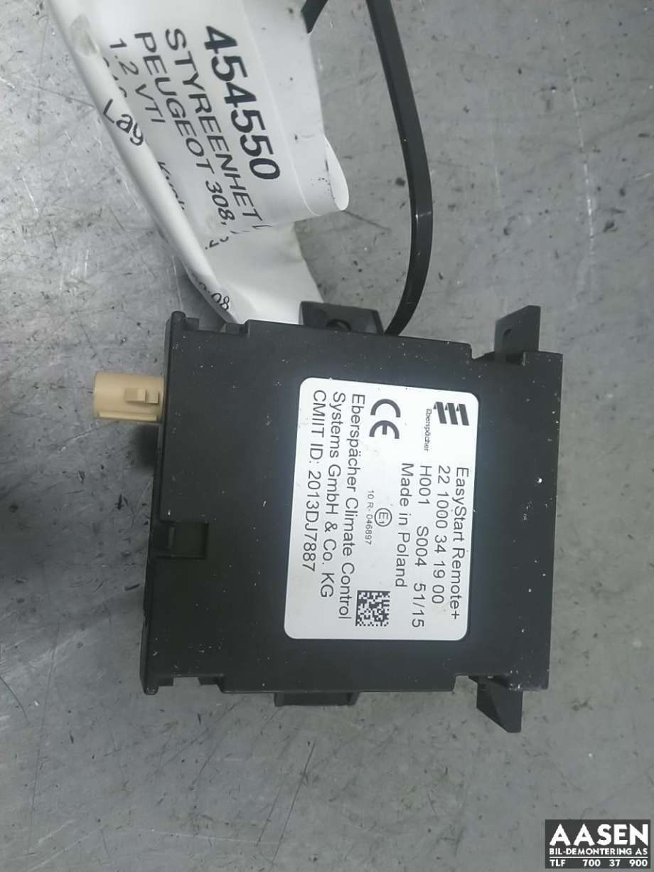 Styreenhet diverse til Peugeot 308, 2013-2021 (Type II)