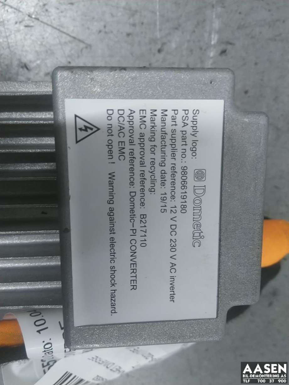 Omformer 24/12 V til Peugeot 308 2013-2021 (Type II)  (98 066 191 80|)