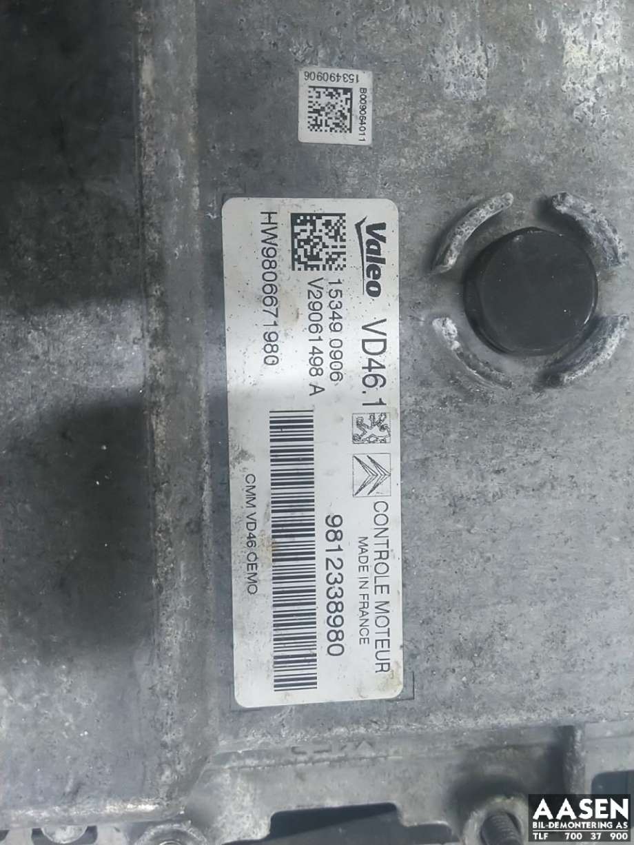 Styreenhet motor til Peugeot 308 2013-2021 (Type II) (16 117 170 80|16 179 307 80|)