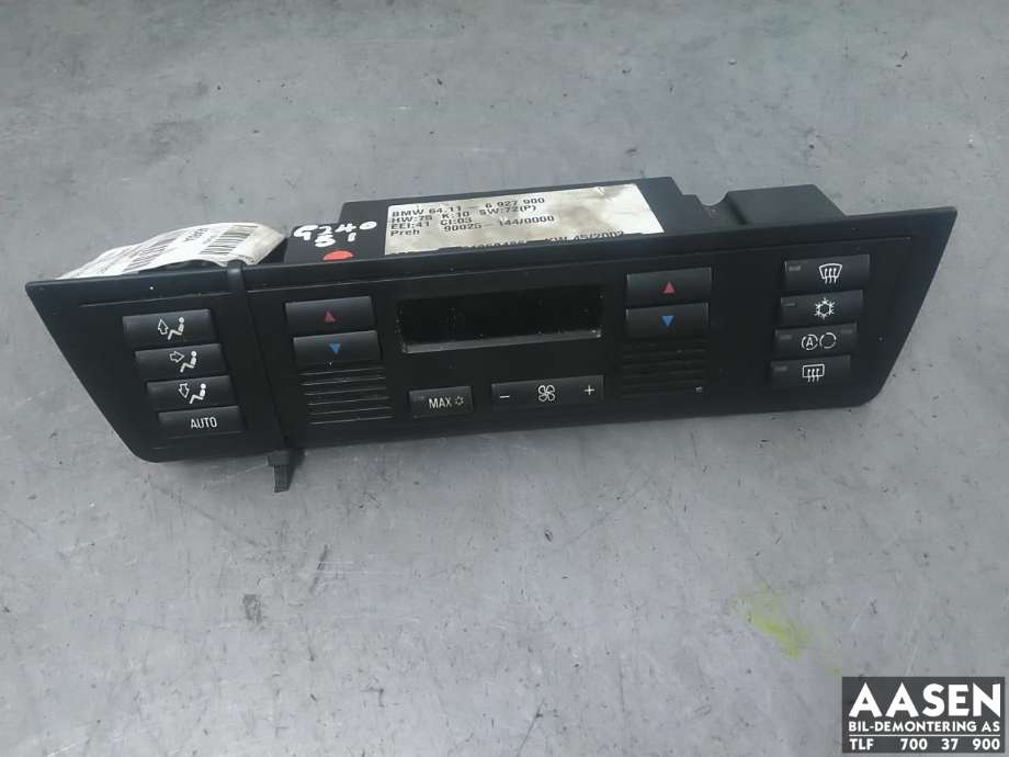 Varmeapparat betjening til BMW X5, 2000-2006 (E53) (E53) (64 11 6 927 899)