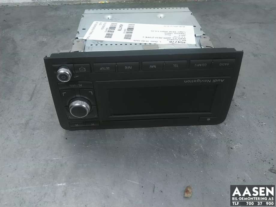 Bilstereo til Audi A3, 2009-2012 (Type II, Fase 2)  (8P0 035 193 E)