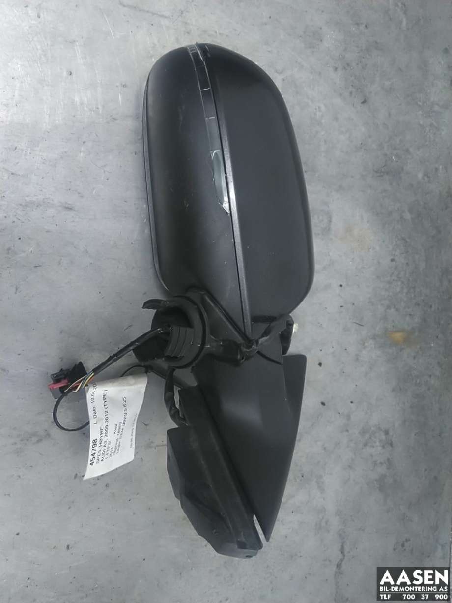 Speil høyre til Audi A3, 2009-2012 (Type II, Fase 2)  (8P1 858 532 GB)
