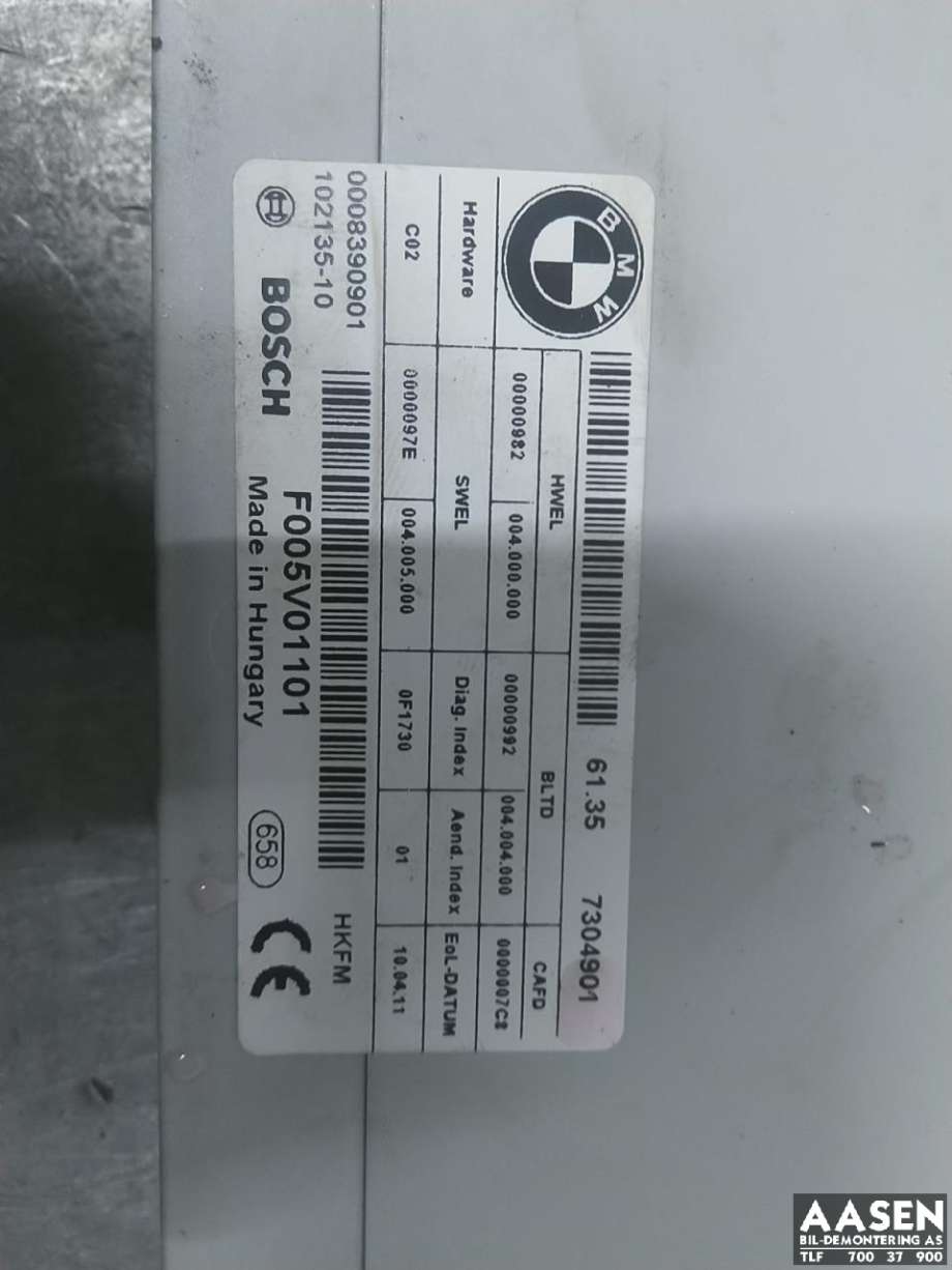 Styreenhet elektrisk bakluke til BMW 5-Serie 2010-2017 (F10/F11) (F10/F11) (61 35 7 394 651|)