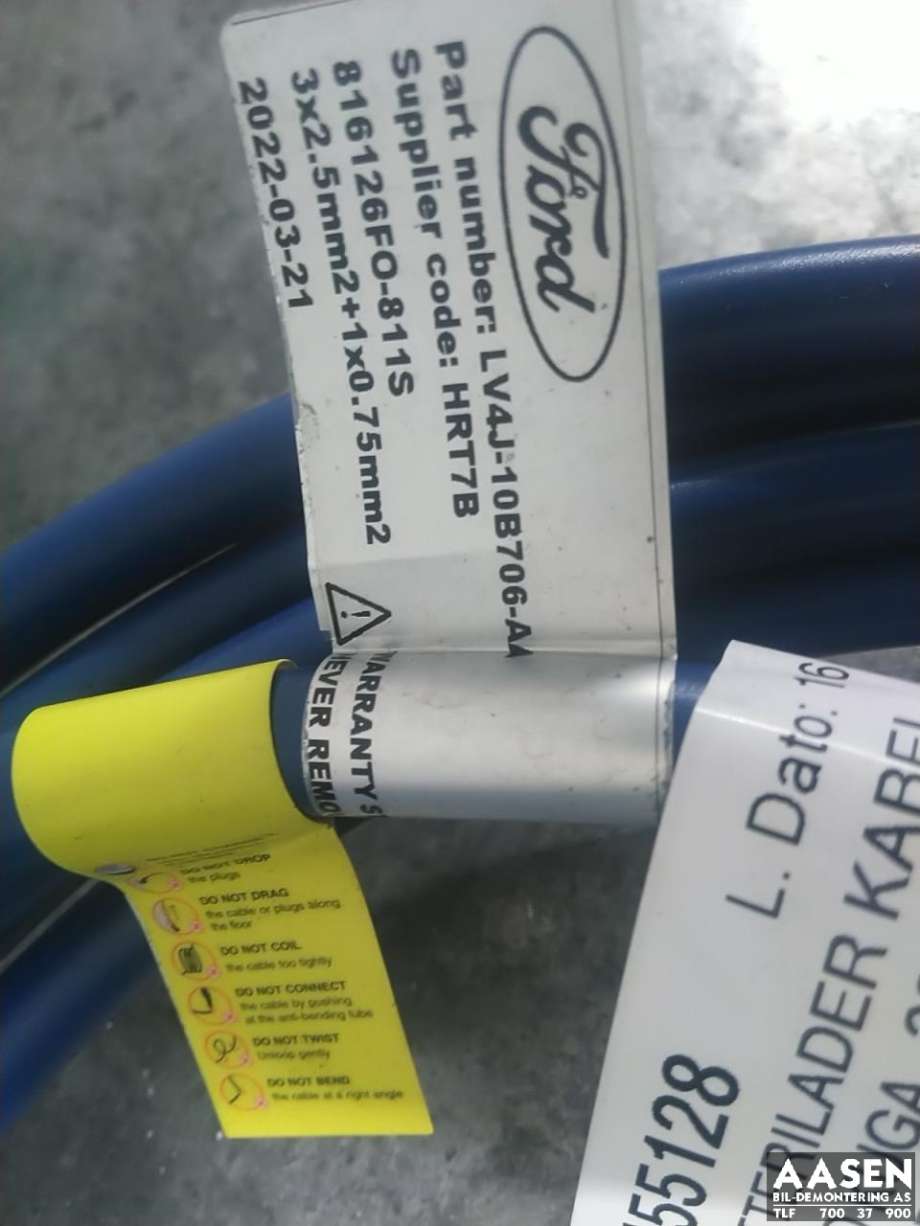 Batterilader kabel til Ford Kuga 2019-->> (Type III) (LV4J-10B706-AA|)