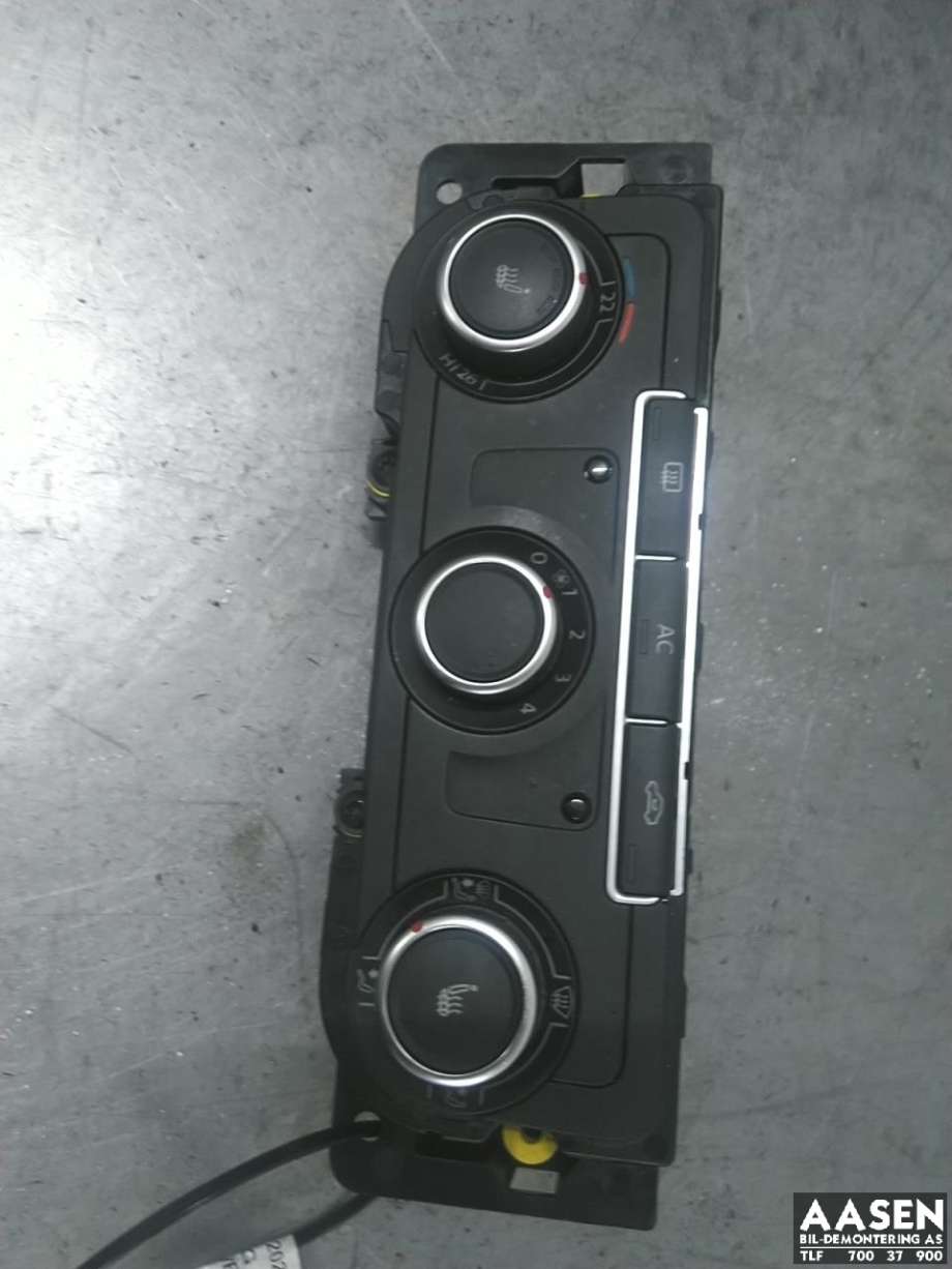 Varmeapparat betjening til VW Transporter / Caravelle 2009-2015 (Fase 2) (T5) (T5) (7E5 907 047 BF|)