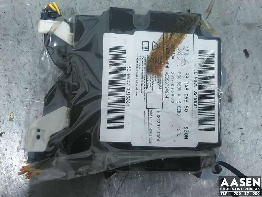 Airbag elektronikk til Citroën C3 2016-->> (Type III)