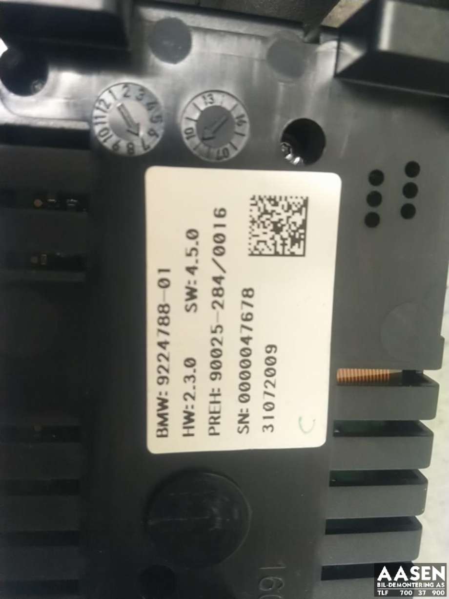 Varmeapparat betjening bak til BMW 5-Serie GT 2009-2017 (F07) (F07) (61 31 9 290 751|)