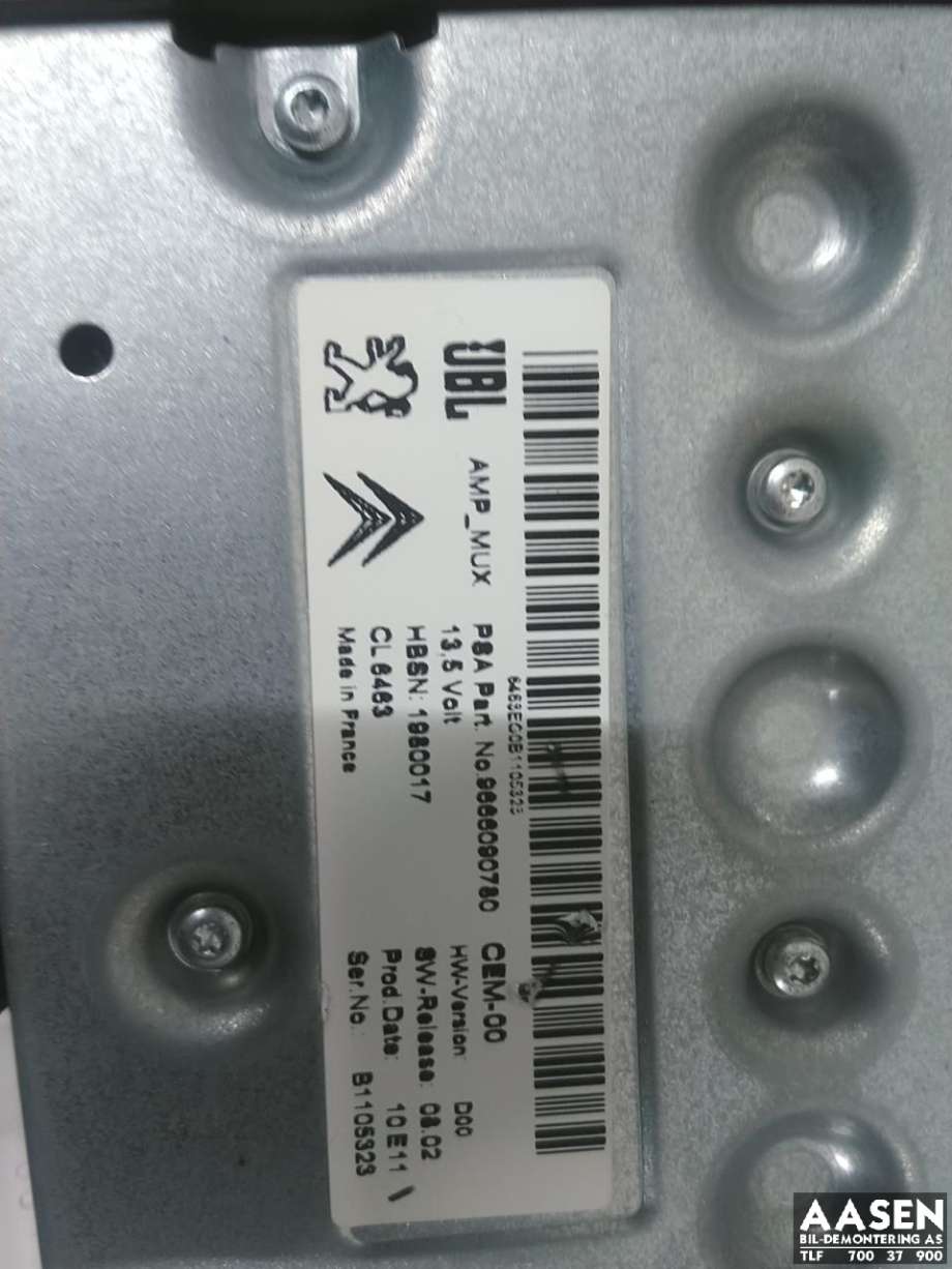 Styreenhet diverse til Peugeot 508 2011-2014 (Type I, Fase 1)  