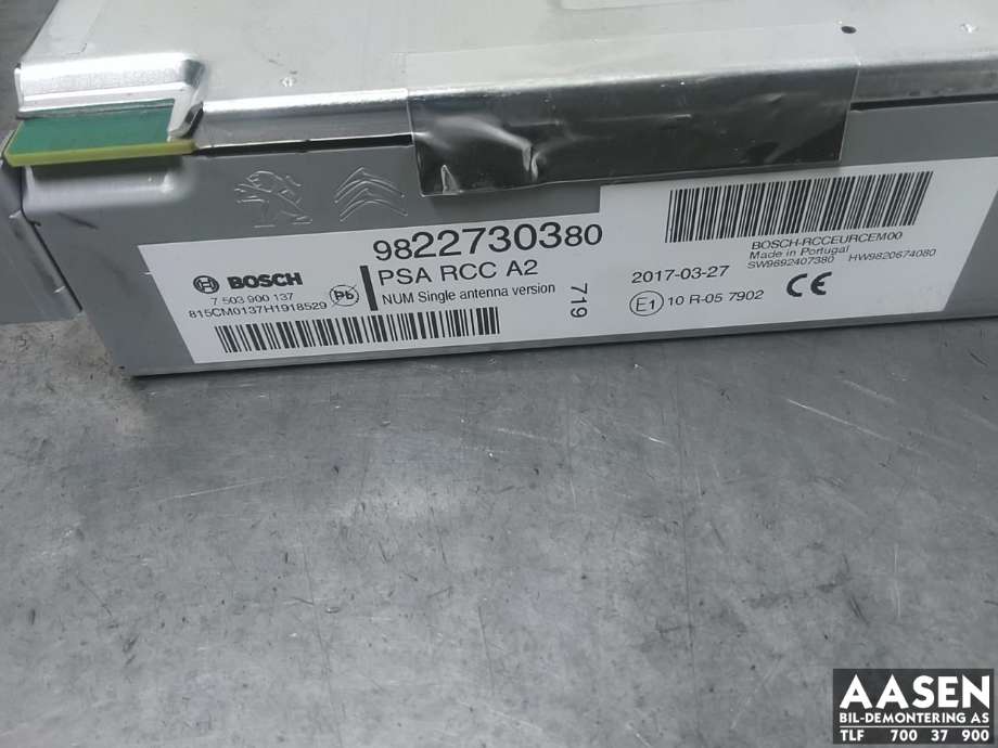 Bilstereo til Citroën C3 2016-->> (Type III)  