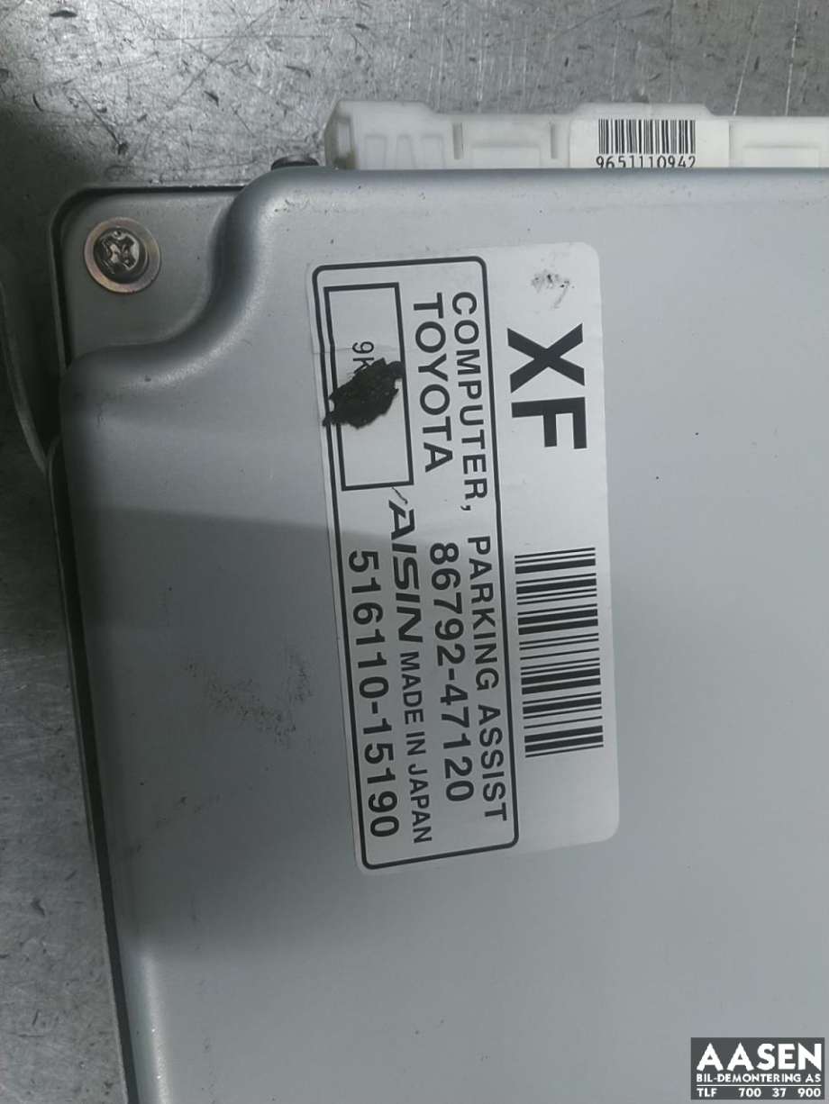 Styreenhet parkering til Toyota Prius 2009-2016 (Type III) (COMBI) (COMBI) (8679247120|)