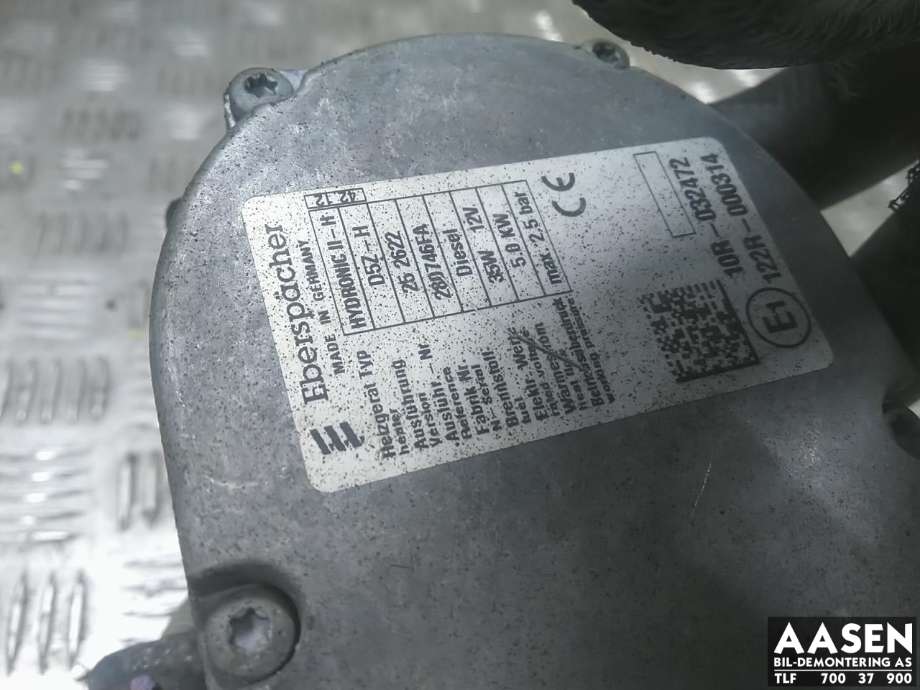 Dieselvarmer til Toyota Auris 2013-2015 (Type II, Fase 1) (EBERSPACHER|)