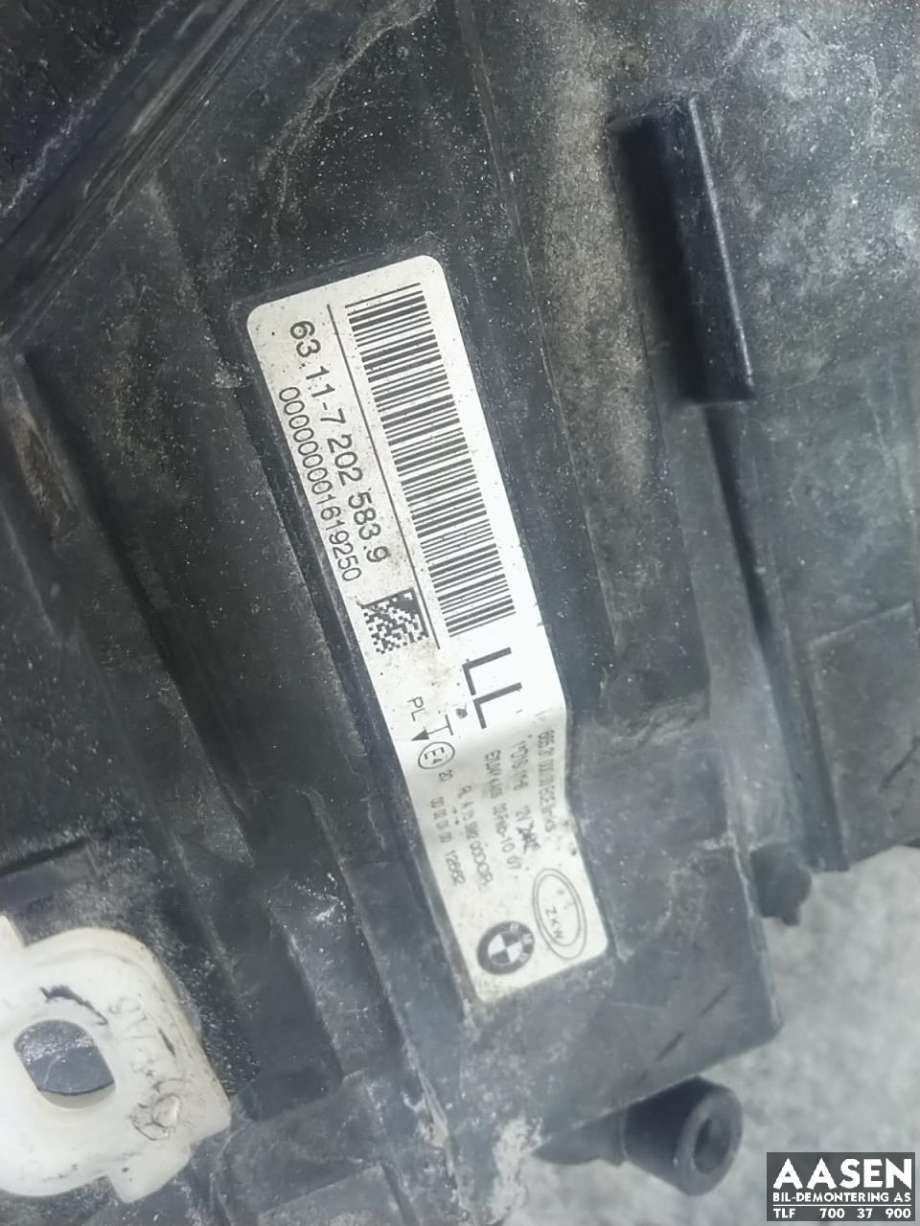 Frontlykt venstre xenon til BMW 3-Serie 2005-2011 (E90/E91/E92/E93) (E90/E91/E92/E93) (63 11 7 240 247|)