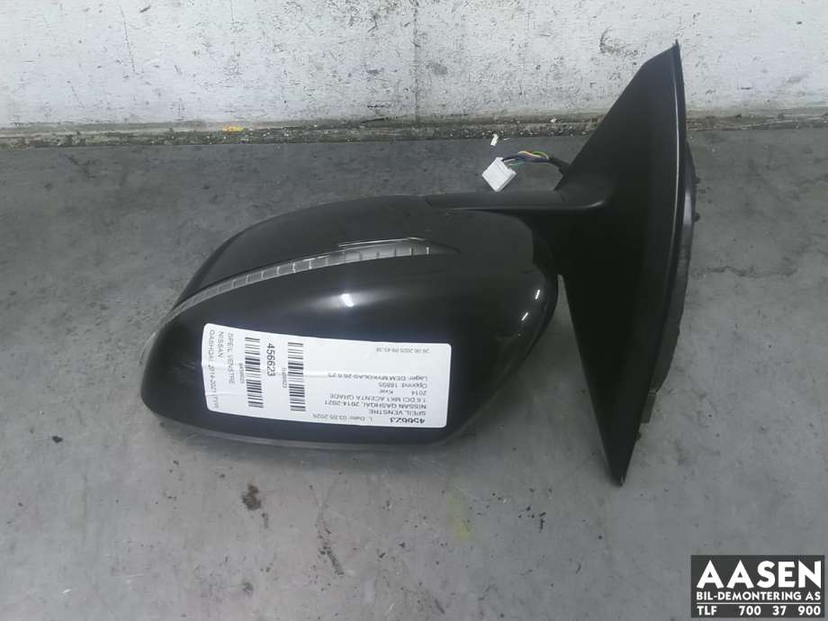 Speil venstre til Nissan Qashqai 2014-2021 (Type II) (963024EH6A|)