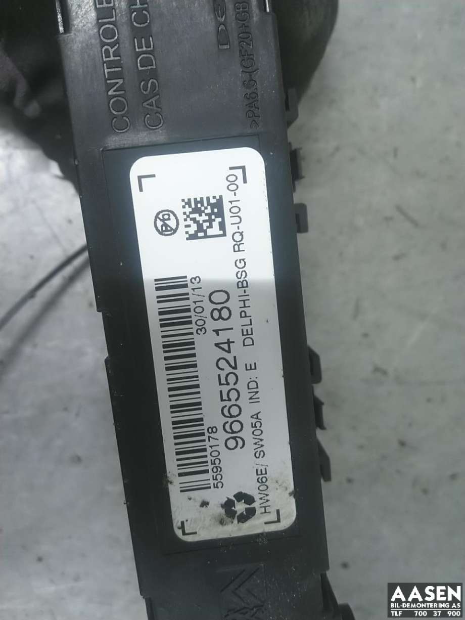 Styreenhet hengerfeste til Peugeot 508 2011-2014 (Type I, Fase 1)  (9665524180|)