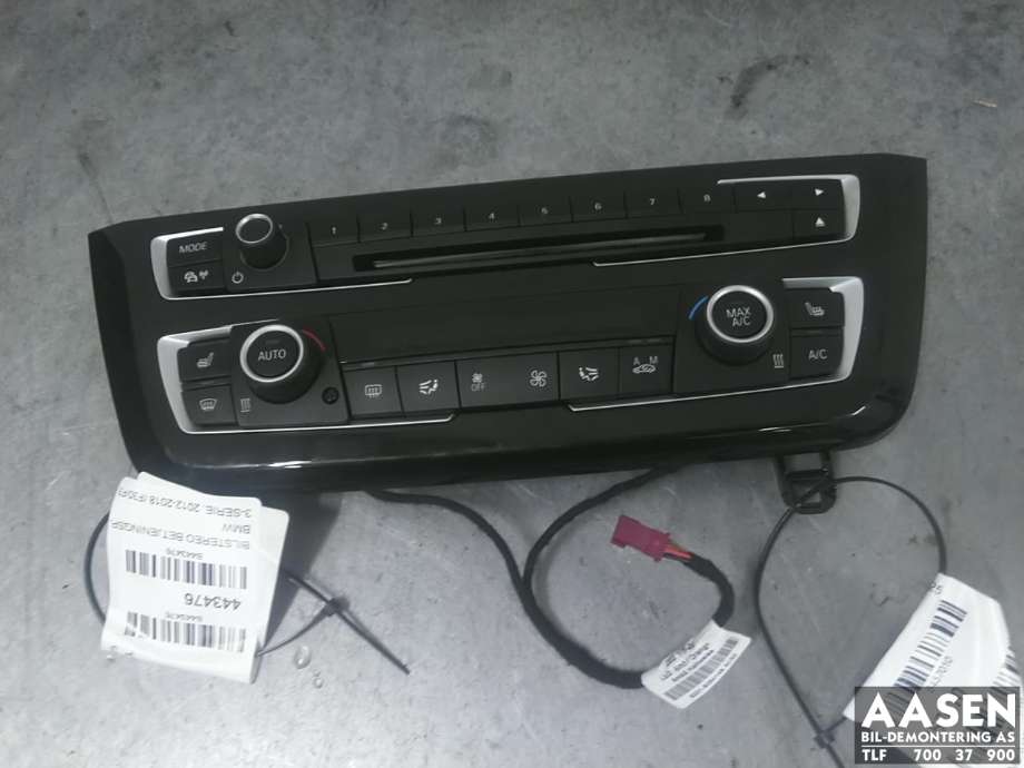 Varmeapparat betjening til BMW 3-Serie, 2012-2018 (F30/F31/F34) (F30/F31/F34) (64 11 9 363 544)