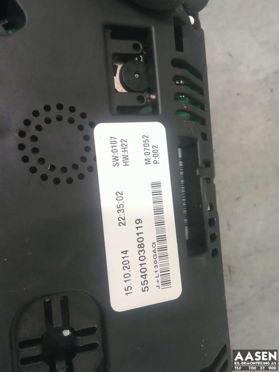 Instrumentpanel til VW E-Up 2013-2019  (12E 920 860 C|12E 920 860 CX|)