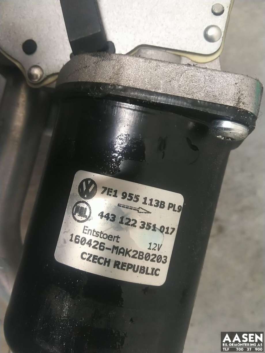 Viskermotor frontrute komplett m/overføring til VW Transporter / Caravelle 2015-2019 (T6) (T6) (7H1 955 603 A|7E1 955 113 D|)