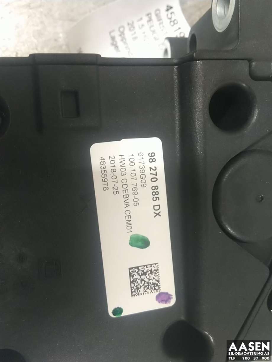 Girstang/girvelger automat til Peugeot 5008 2017-->> (Type II)  (16 318 881 80|)