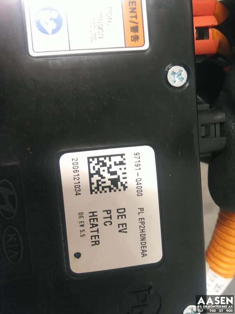 Varmeapparat PTC-heater til Kia Niro 2016-2021  (97191Q4000|)