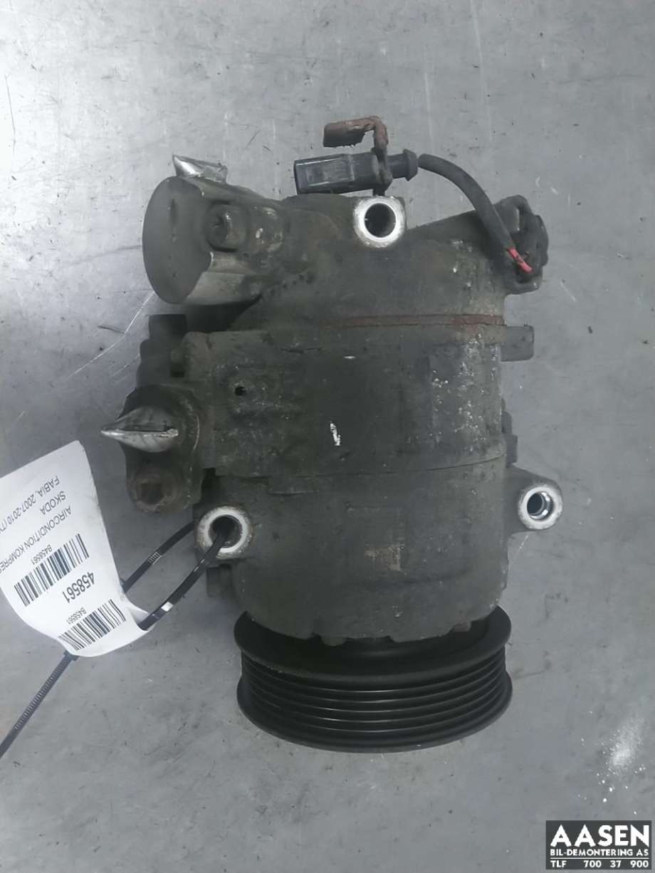 Aircondition kompressor til Škoda Fabia 2007-2010 (Type II, Fase 1) (6Q0 820 808 F|6Q0 820 808 FX|)