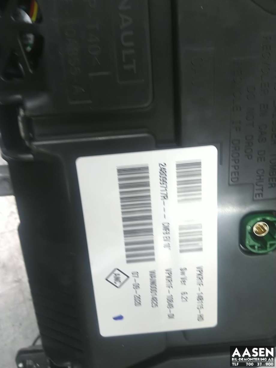 Instrumentpanel til Renault Zoe 2019-->> (Fase 2)  