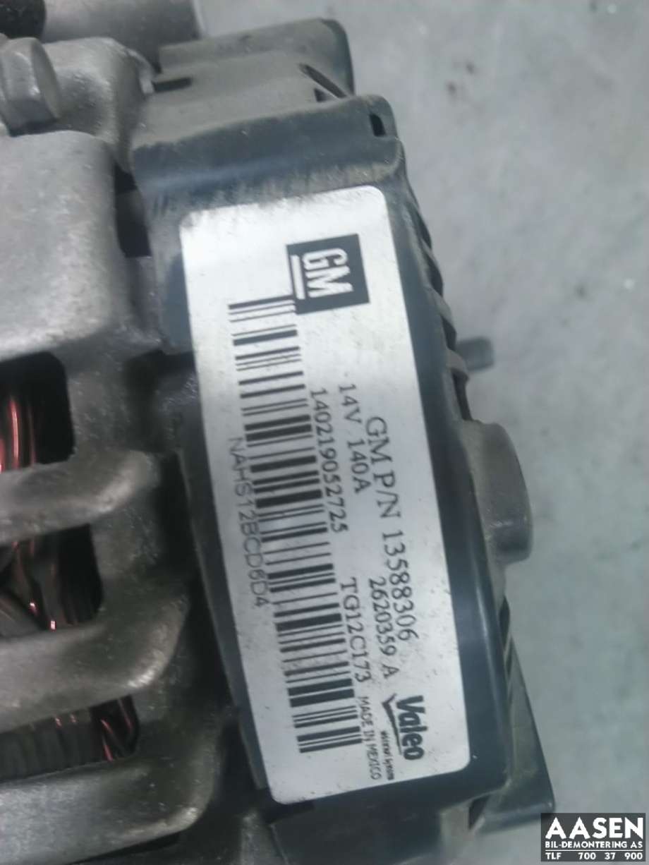 Dynamo diesel til Opel Insignia A 2014-2017  (13502581|13588306|)