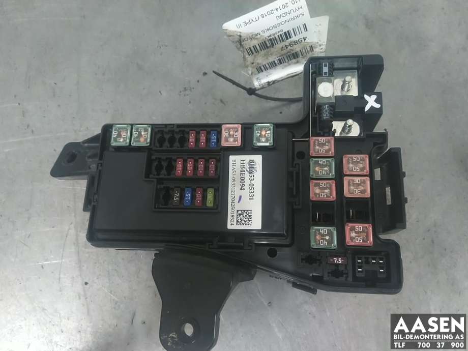 Sikringsboks motorrom til Hyundai i10 2014-2018 (Type II)