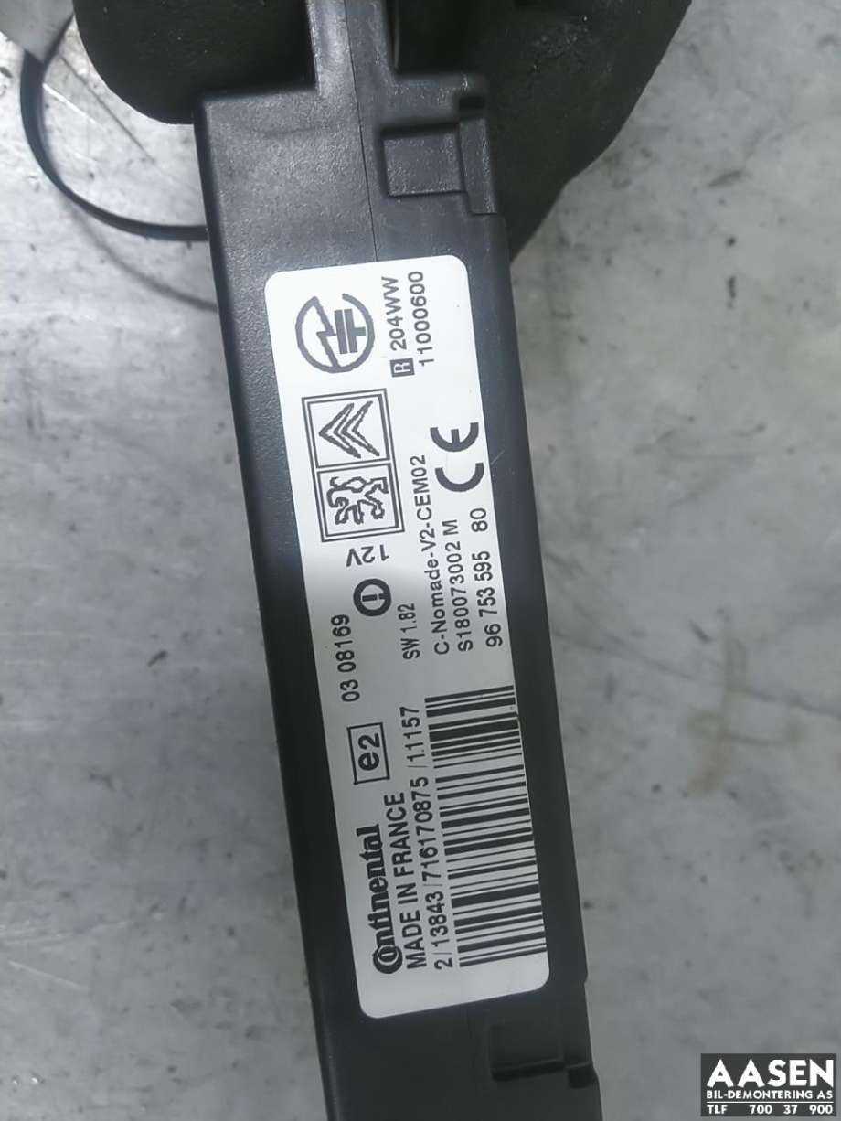 Styreenhet bluetooth til Citroën Berlingo 2008-2015 (Type II, Fase 1)  (96 753 595 80|)