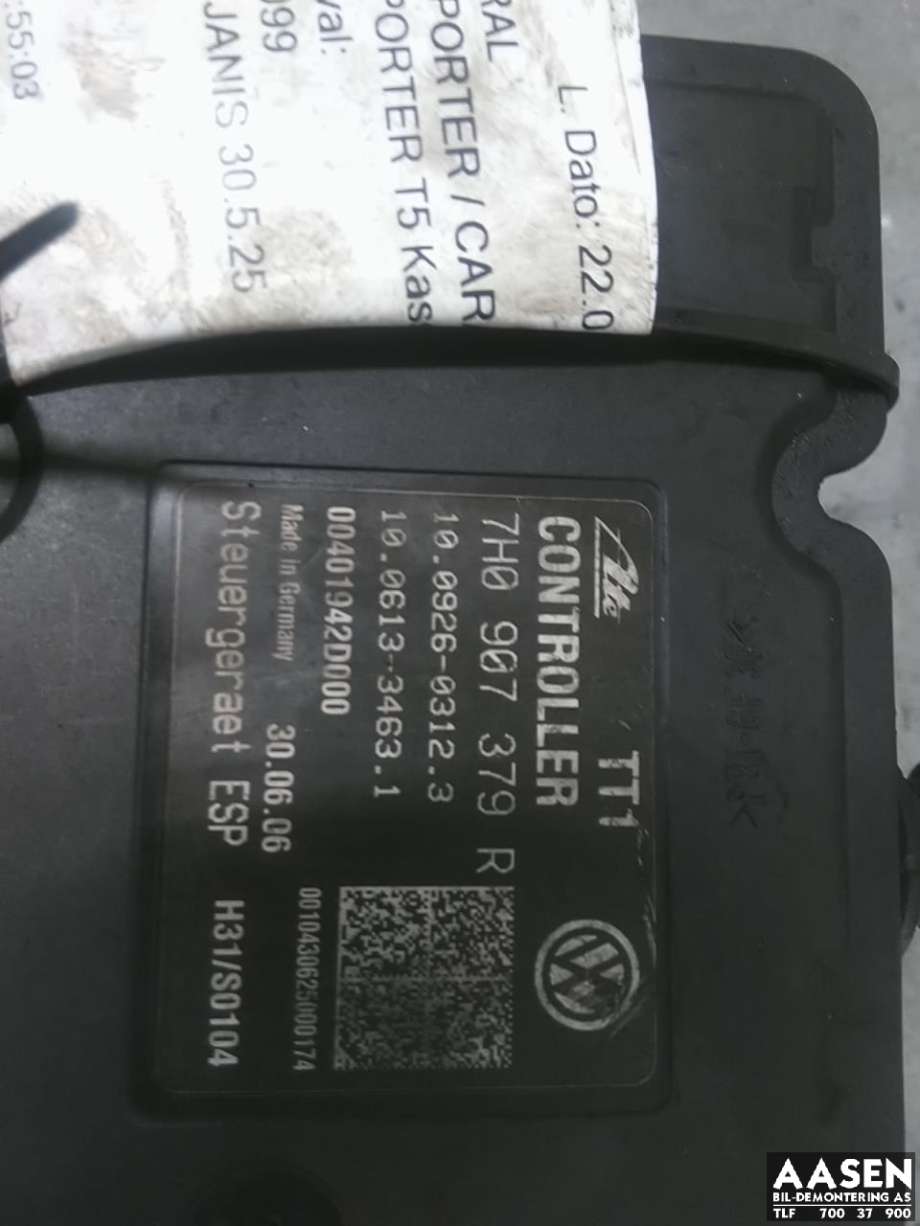 ABS sentral til VW Transporter / Caravelle 2003-2009 (Fase 1) (T5) (T5) (7H0 614 517 B|)