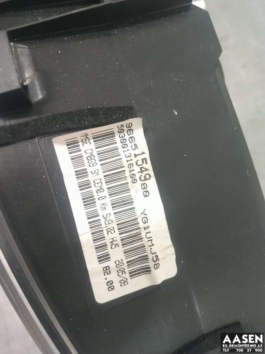 Instrumentpanel til Peugeot Partner 2008-2015 (Type II, Fase 1)  (6103 32|)