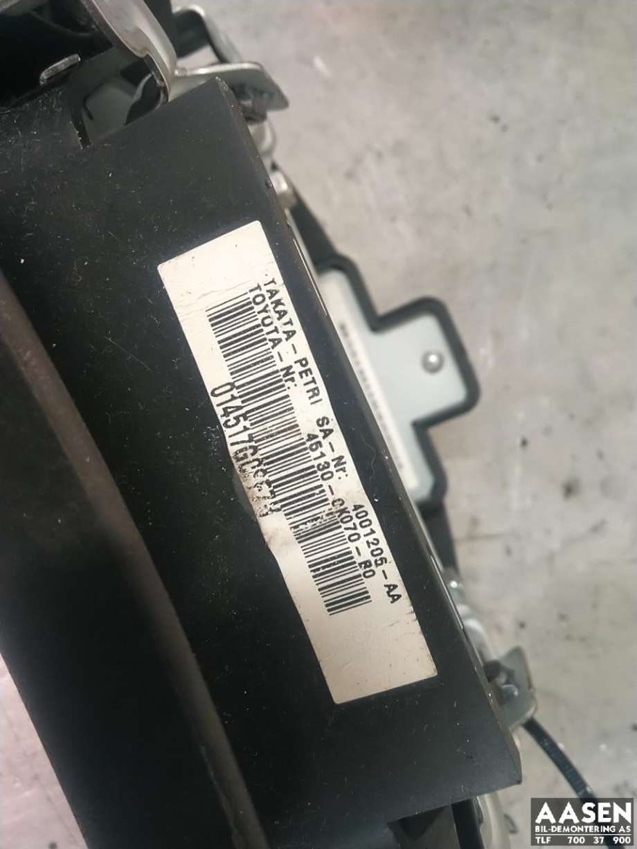 Airbag rattpute til Toyota Hilux 2006-2011  (451300K070B0|451300K310B0|)