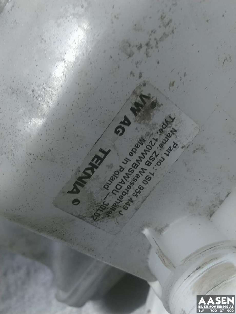 Spylertank foran til VW E-Up 2013-2019  (1S0 955 453 G|)