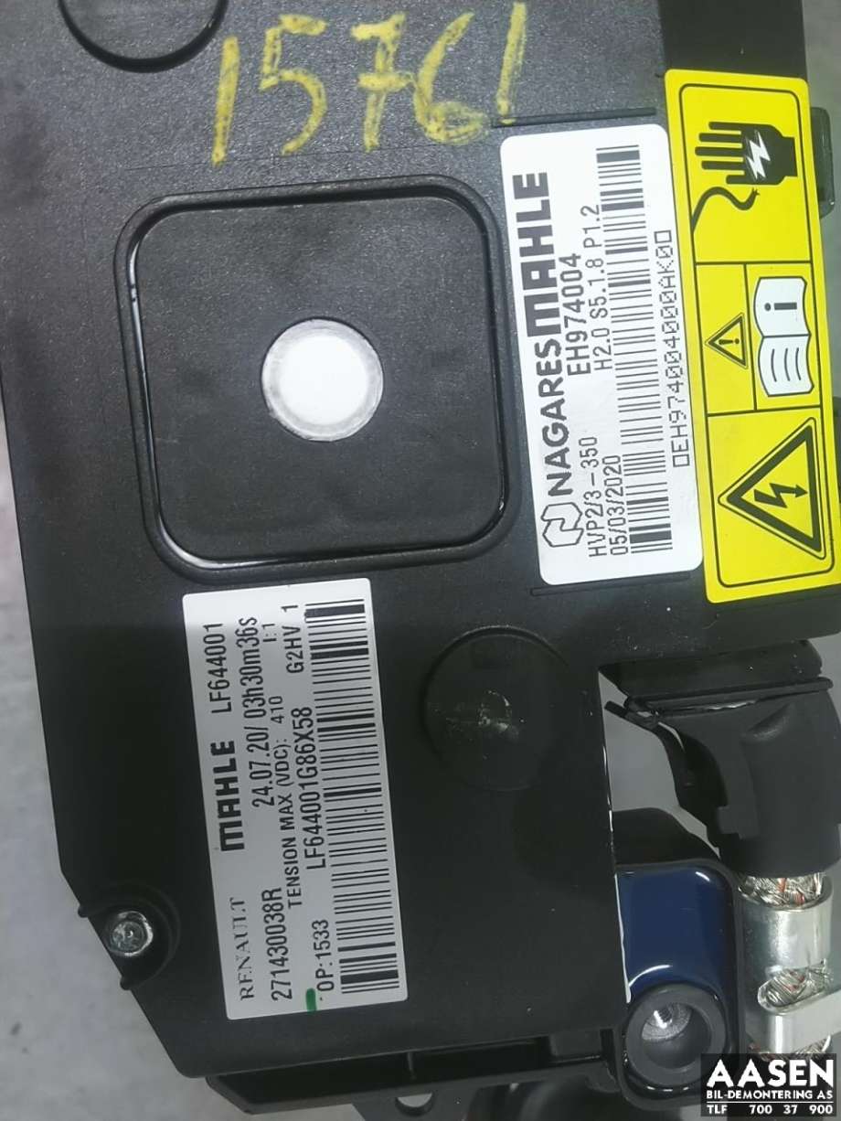 Varmeapparat PTC-heater til Renault Zoe 2019-->> (Fase 2)  