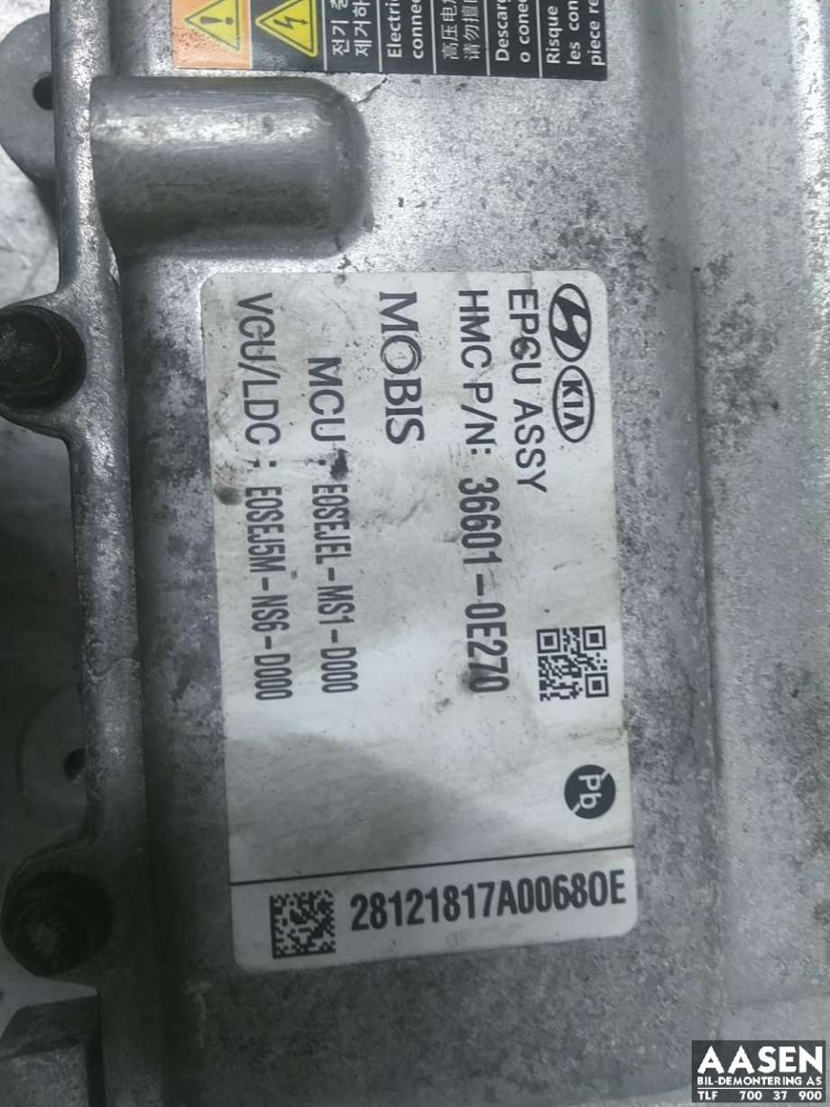 Motor power controller elbil (EPCU/PDM) til Hyundai Kona 2017-2021 (Type I, Fase 1)  (36601 0E270|)