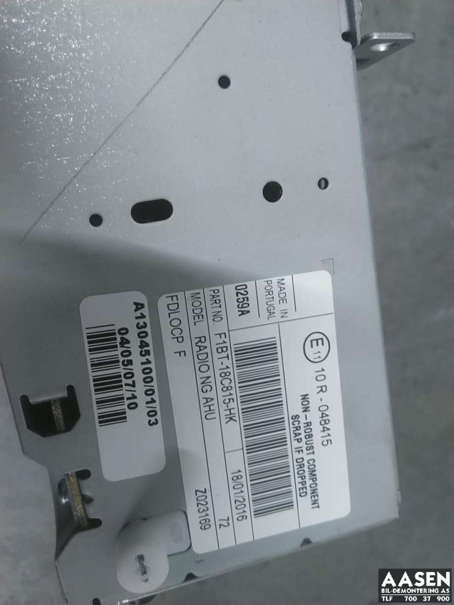 Bilstereo til Ford Focus 2014-2018 (Type III, Fase 2)  