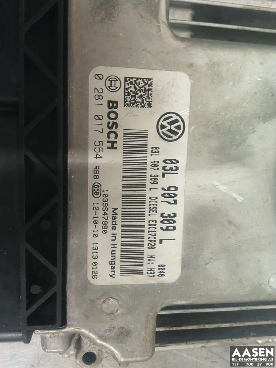 Styreenhet motor til VW Transporter / Caravelle 2009-2015 (Fase 2) (T5) (T5) (03L 906 019 GM|03L 907 309 L|)