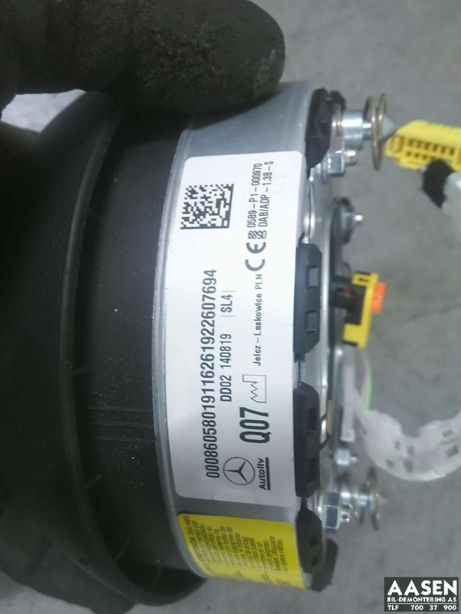 Airbag rattpute til Mercedes Sprinter 2018-->> (907/910) (907/910)