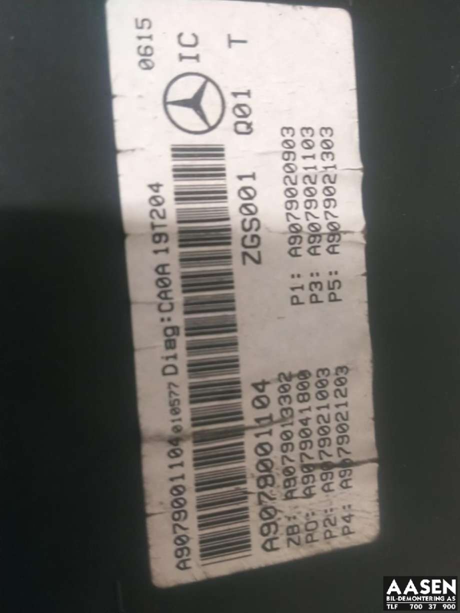Instrumentpanel til Mercedes Sprinter 2018-->> (907/910) (907/910) (A 907 900 11 04|A 907 900 25 05|A 907 900 26 06)