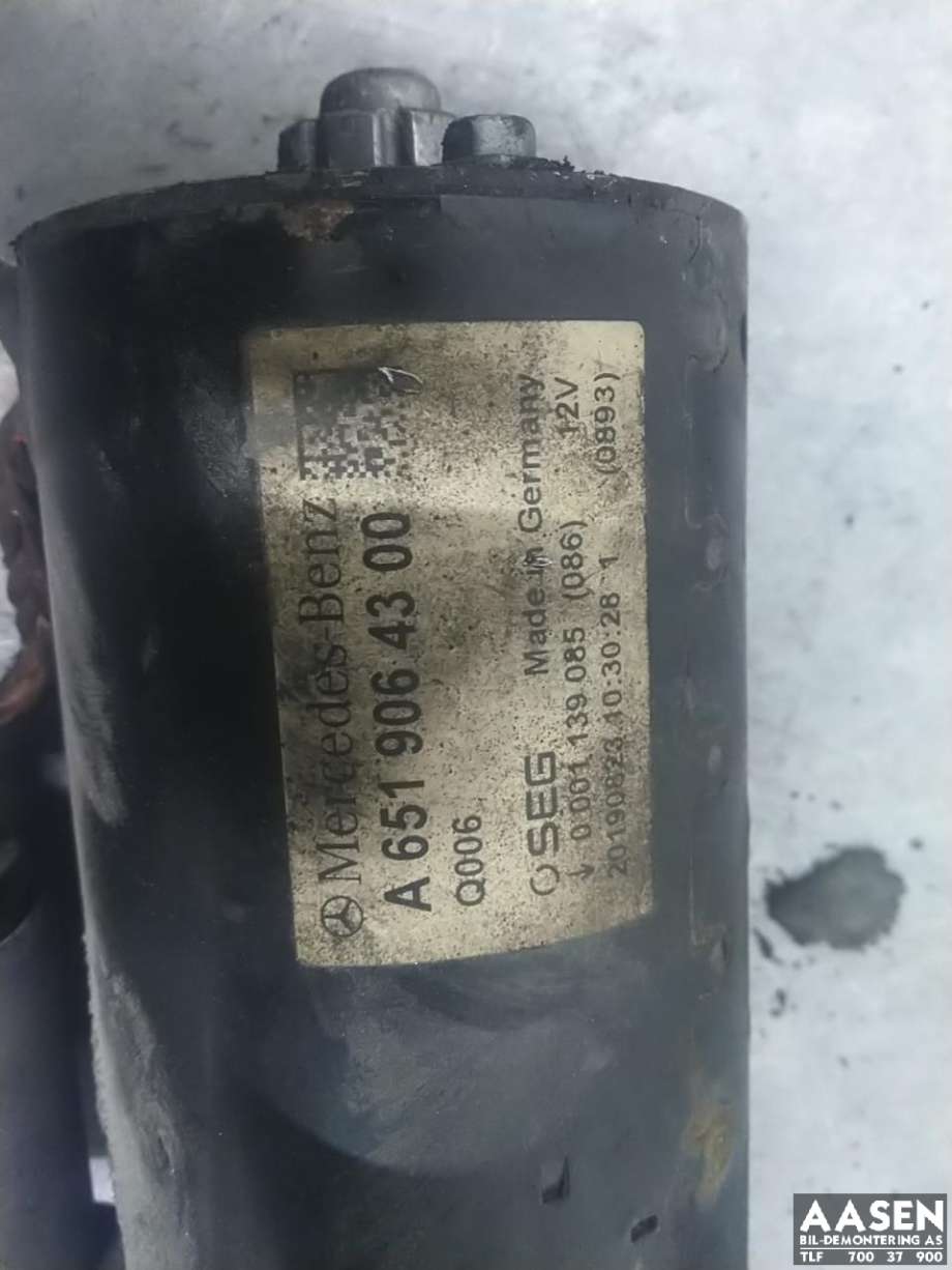 Starter diesel til Mercedes Sprinter 2018-->> (907/910) (907/910) (A6519064300|)