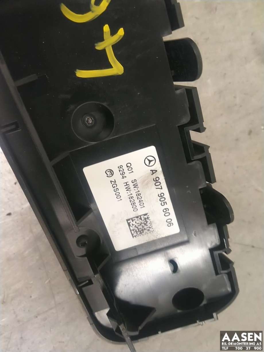 Varmeapparat betjening til Mercedes Sprinter 2018-->> (907/910) (907/910) (A 907 905 60 06|)