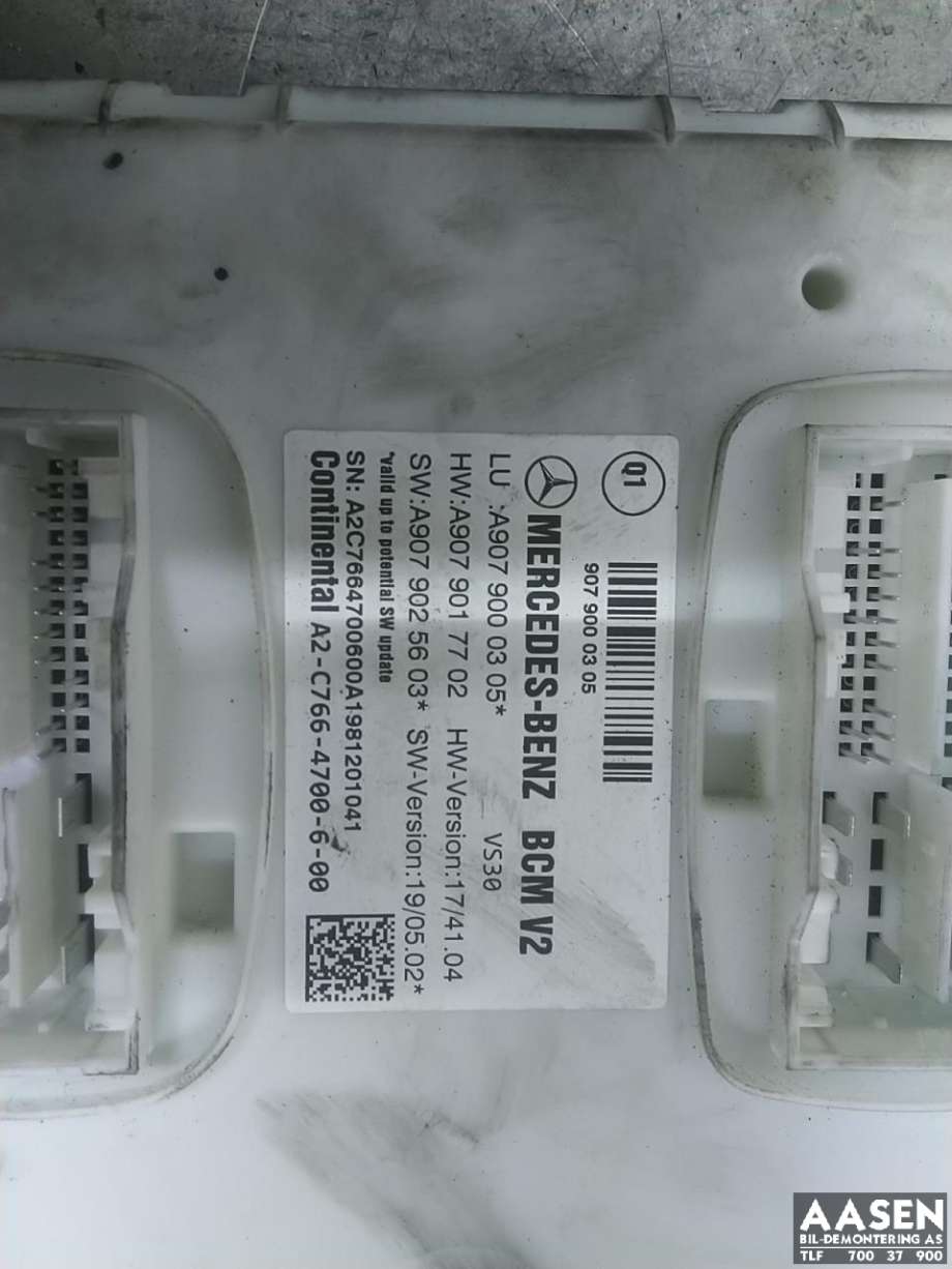 Styreenhet (SAM - Signal Acquisition Module) til Mercedes Sprinter 2018-->> (907/910) (907/910) (A 907 900 03 05|)