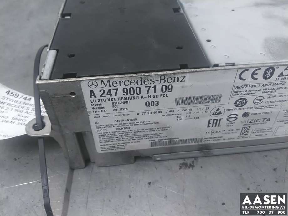 Bilstereo til Mercedes Sprinter 2018-->> (907/910) (907/910) (A 247 900 71 09|)