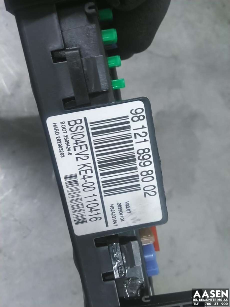 Sikringsboks kupe til Peugeot 5008 2010-2017 (Type I)  (16 139 456 80|16 633 673 80|)