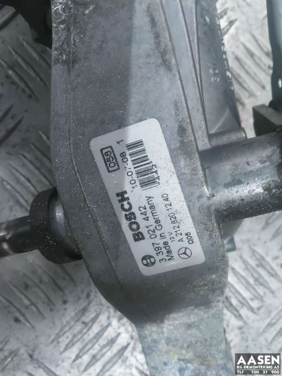 Viskermotor frontrute komplett m/overføring til Mercedes E-Klasse 2009-2013 (Fase 1) (W212) (W212) 