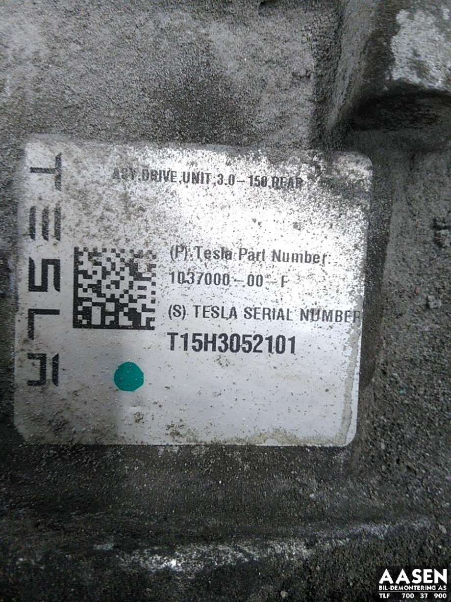 Motor elbil bak til Tesla Model S 2013-2016 (Fase 1)  (1037000-00-F|)