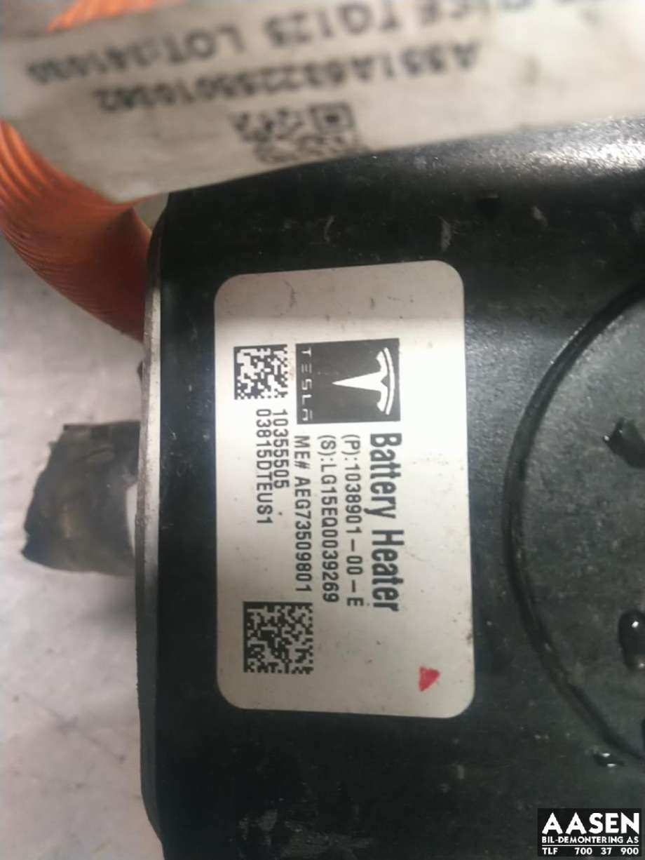 Batterivarmer/kjøl til Tesla Model S 2013-2016 (Fase 1)  (1038901-00-E|)