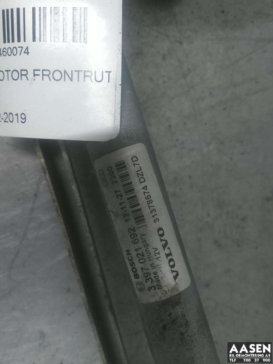 Viskermotor frontrute komplett m/overføring til Volvo V40 2012-2019 (31378574|)
