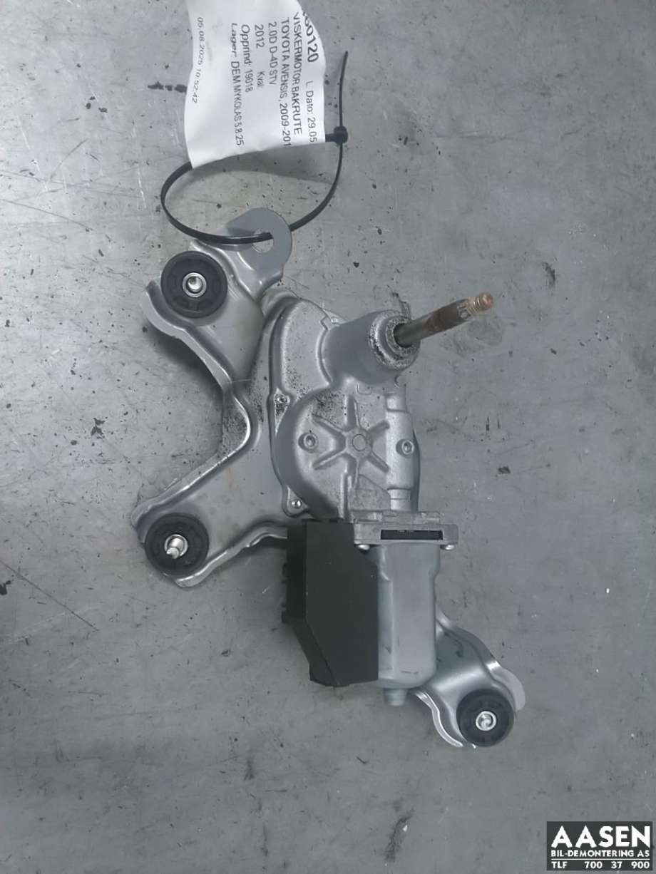Viskermotor bakrute til Toyota Avensis, 2009-2015 (Type III, Fase 1)  (8513005060)